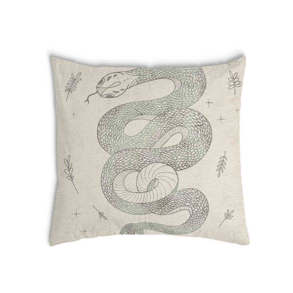 Coussin de santé beige avec serpent