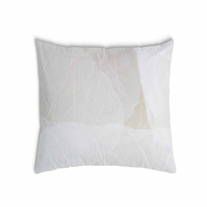 Health pillow, grey with white pattern.
