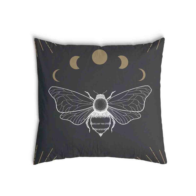 Health Pillow Black with Moth