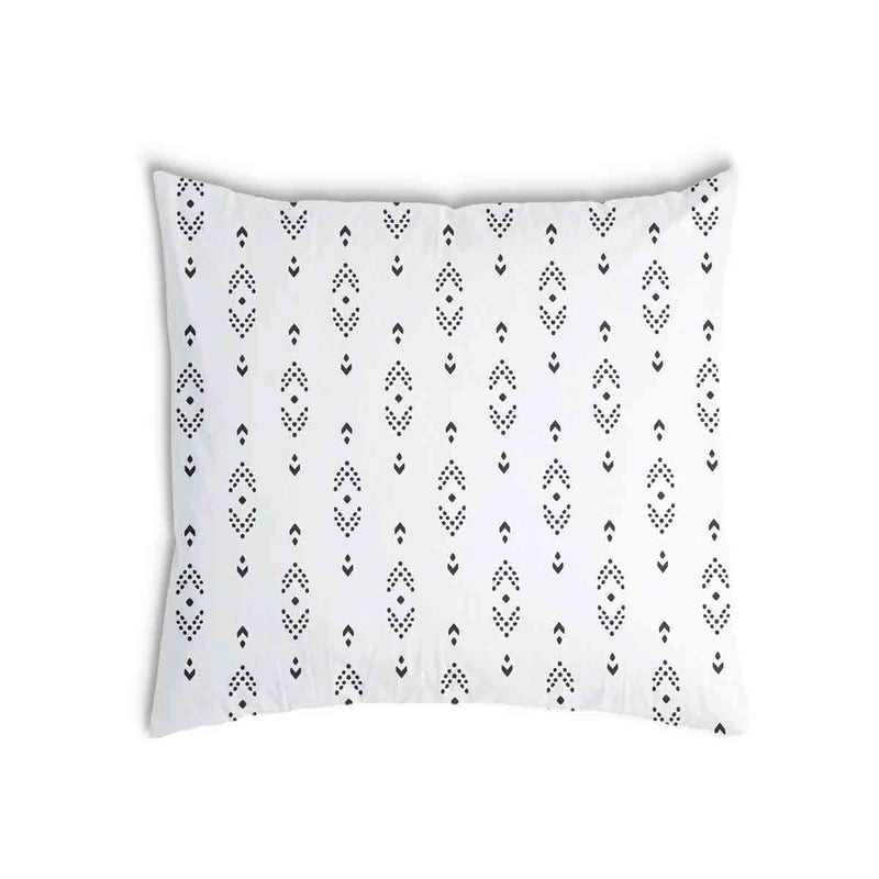 Health pillow white with black arrow pattern