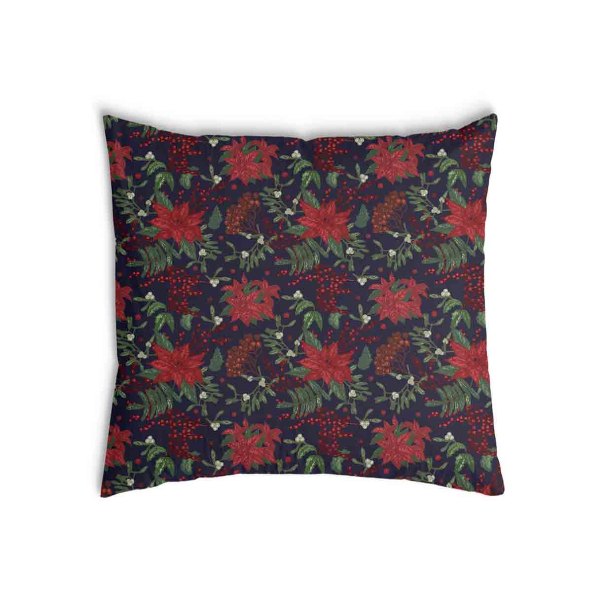 Health pillow with red poinsettia