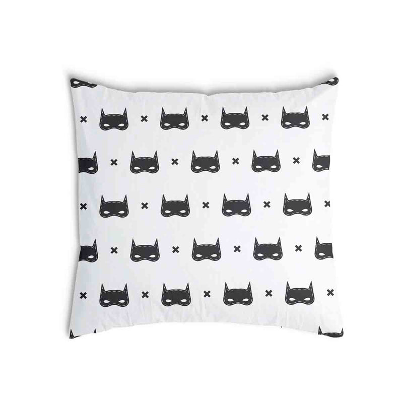 Health pillow, white with cat mask.
