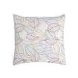 Health pillow with colorful palm leaves