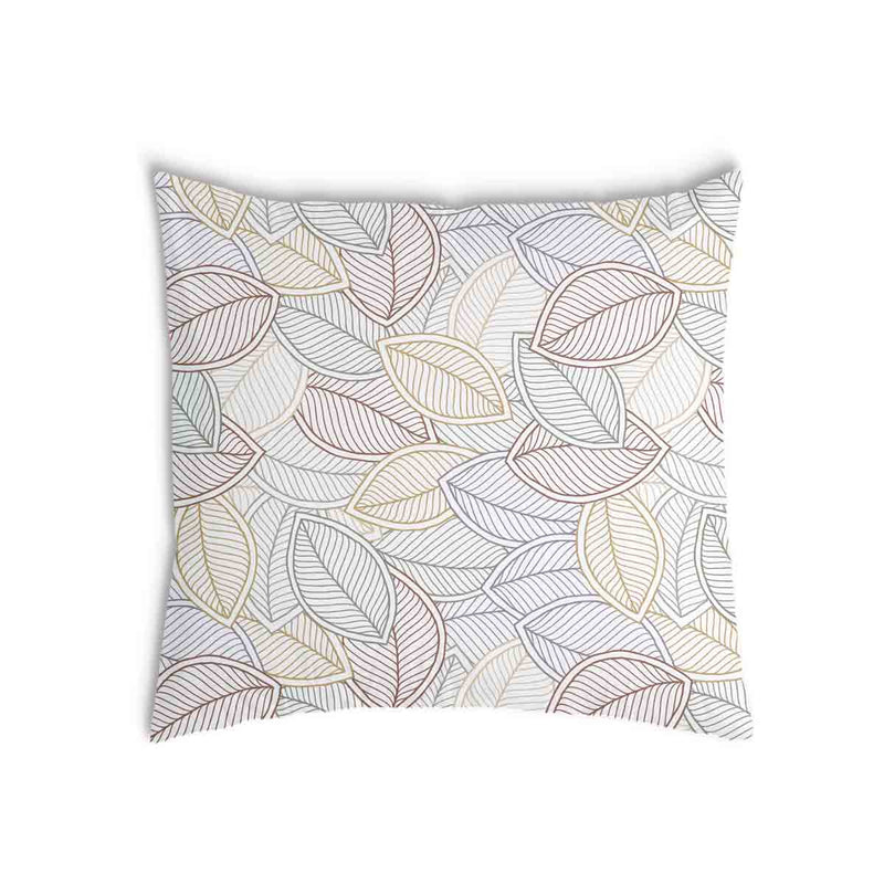 Health pillow with colorful palm leaves