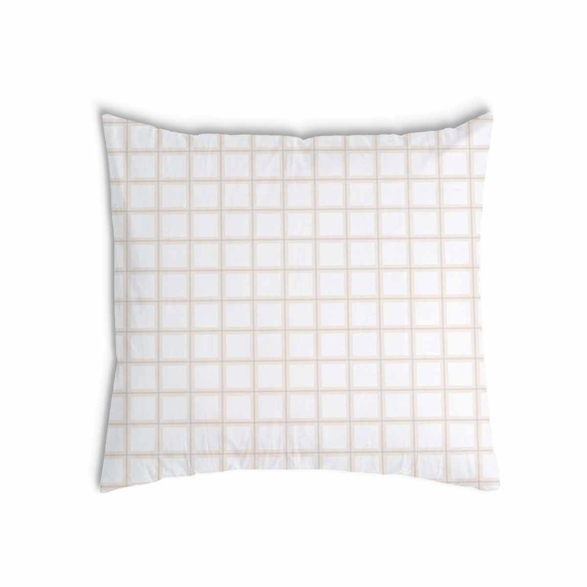 Coussin de santé orange beige à carreaux