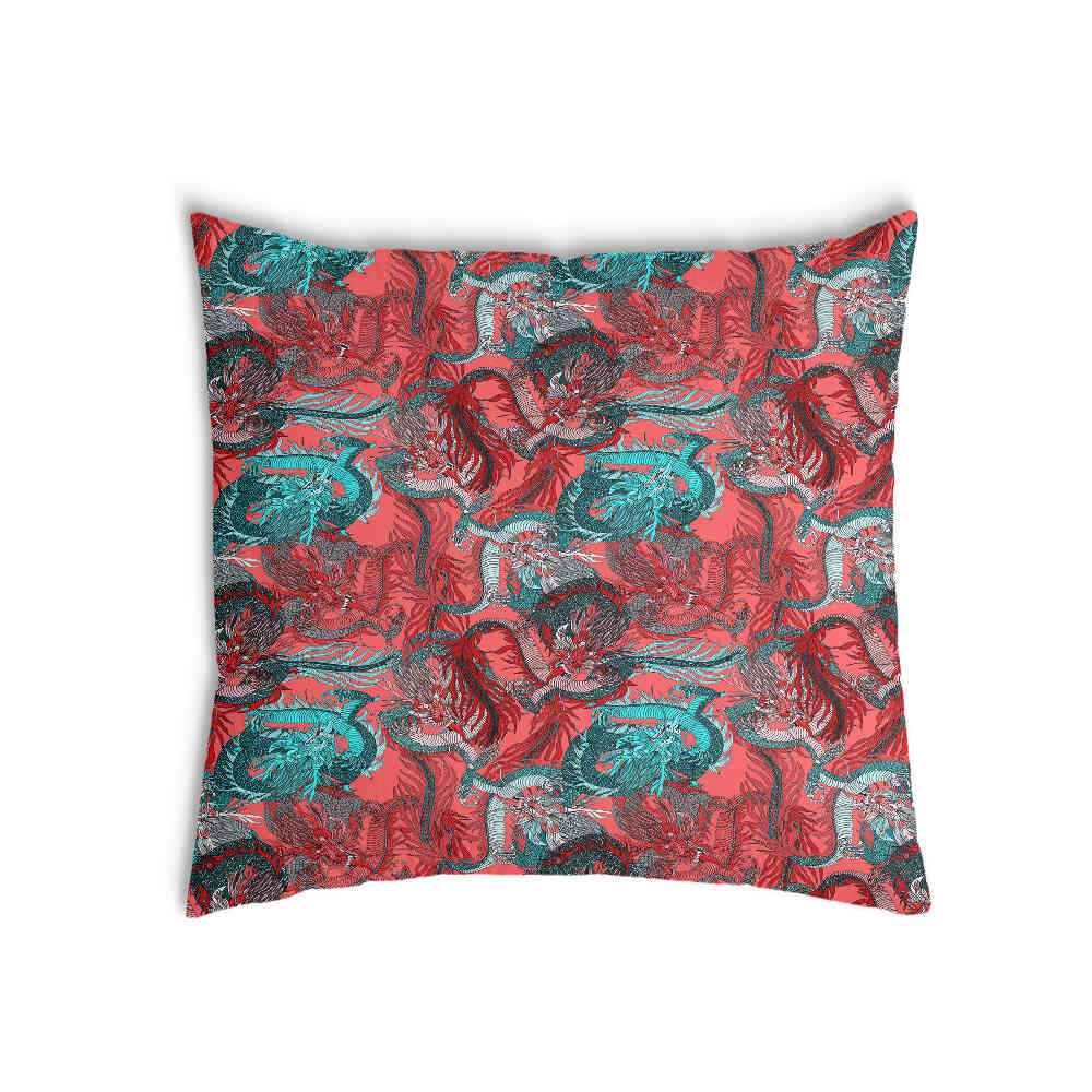 Coussin de santé abstrait rouge