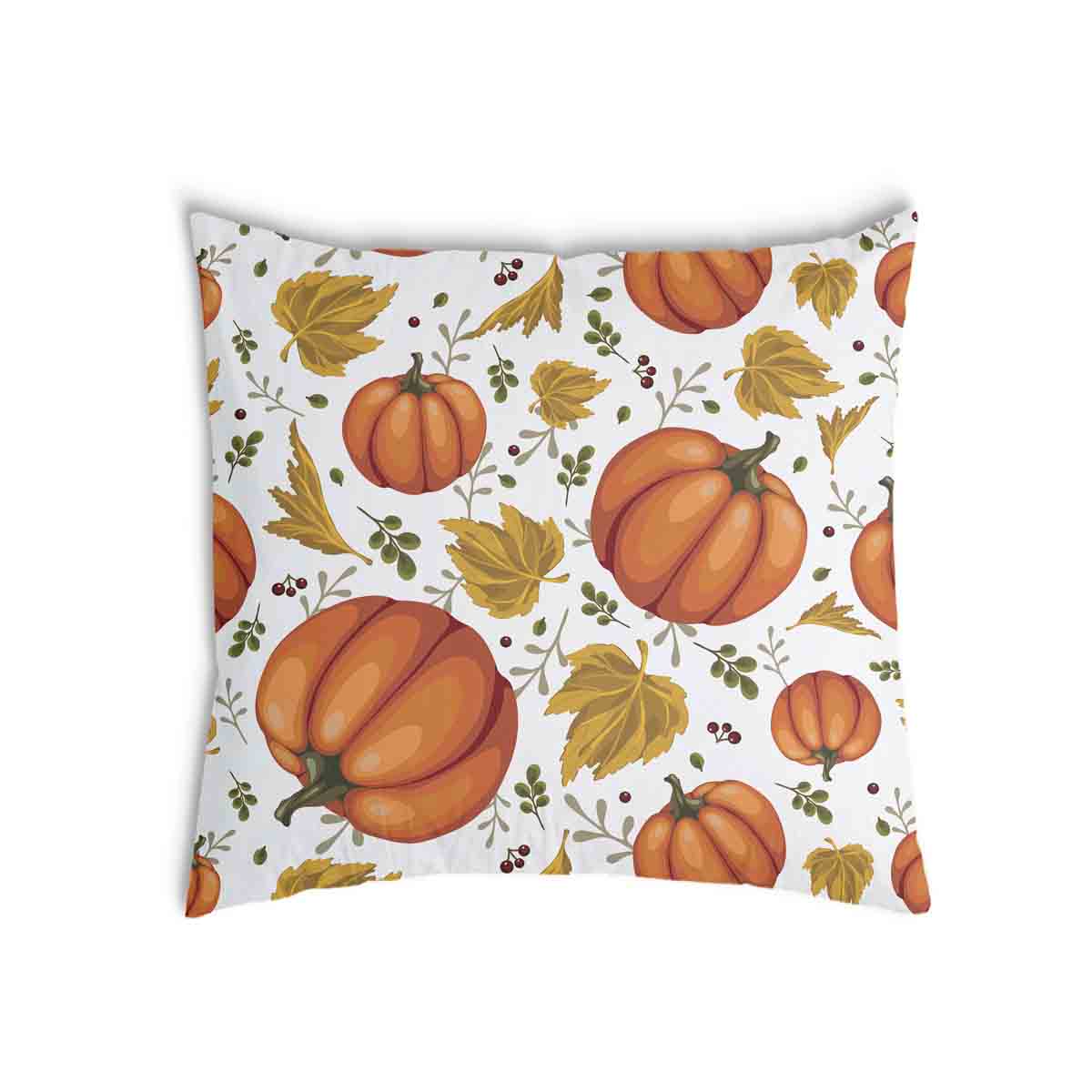 Coussin de santé blanc avec de grosses citrouilles