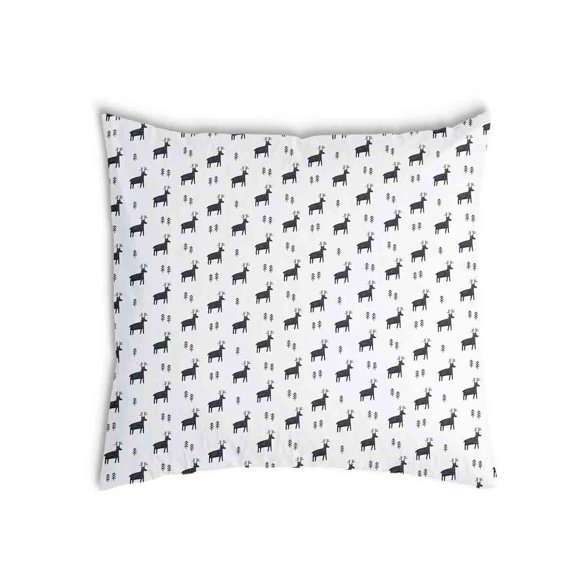 Coussin de santé blanc avec rennes