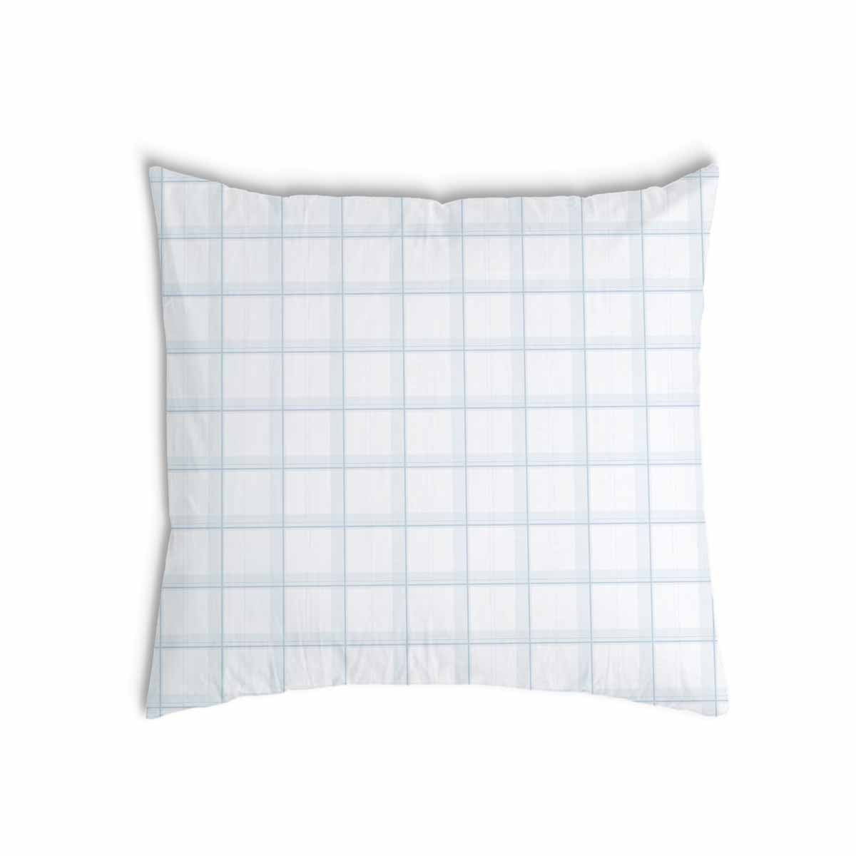Coussin de santé blanc bleu à carreaux