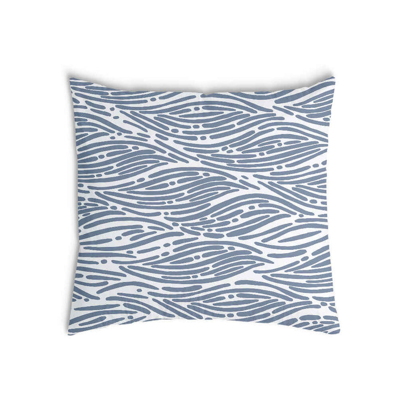 Health pillow with wavy pattern, blue.