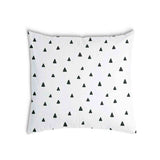 Health pillow white with black triangles