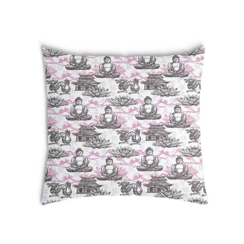 Health pillow with pink Buddha