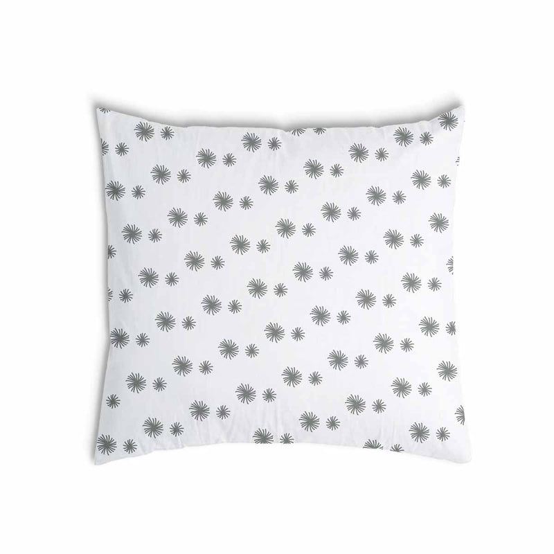 Health pillow, white with grey tassels