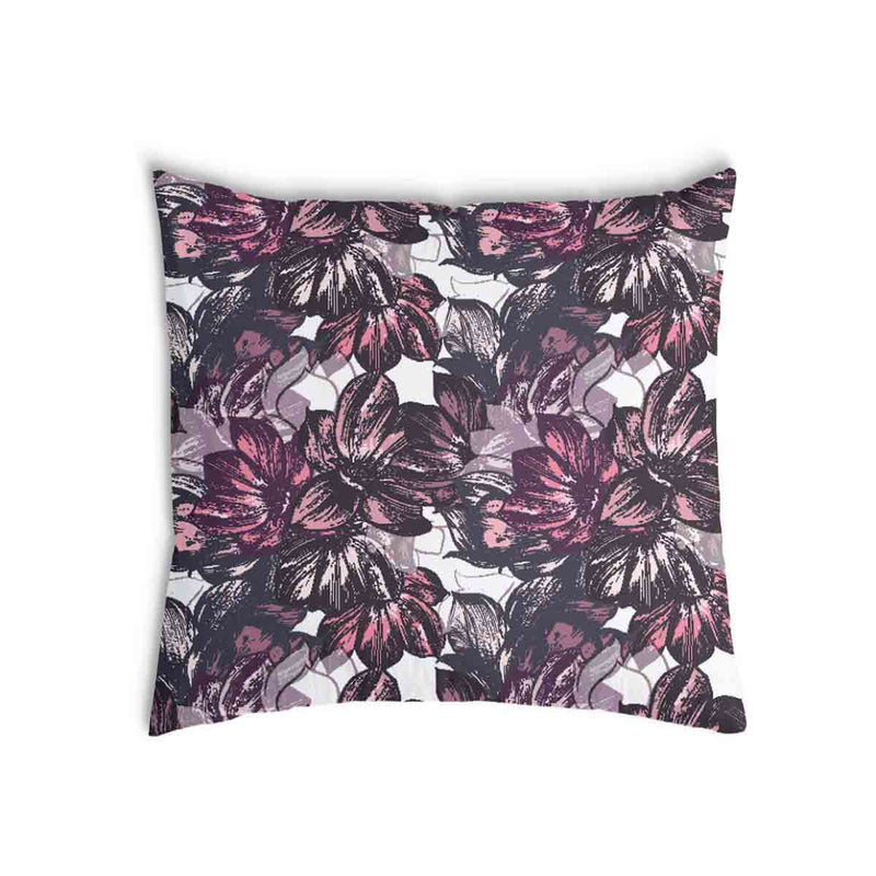 Health pillow with a sea of purple flowers