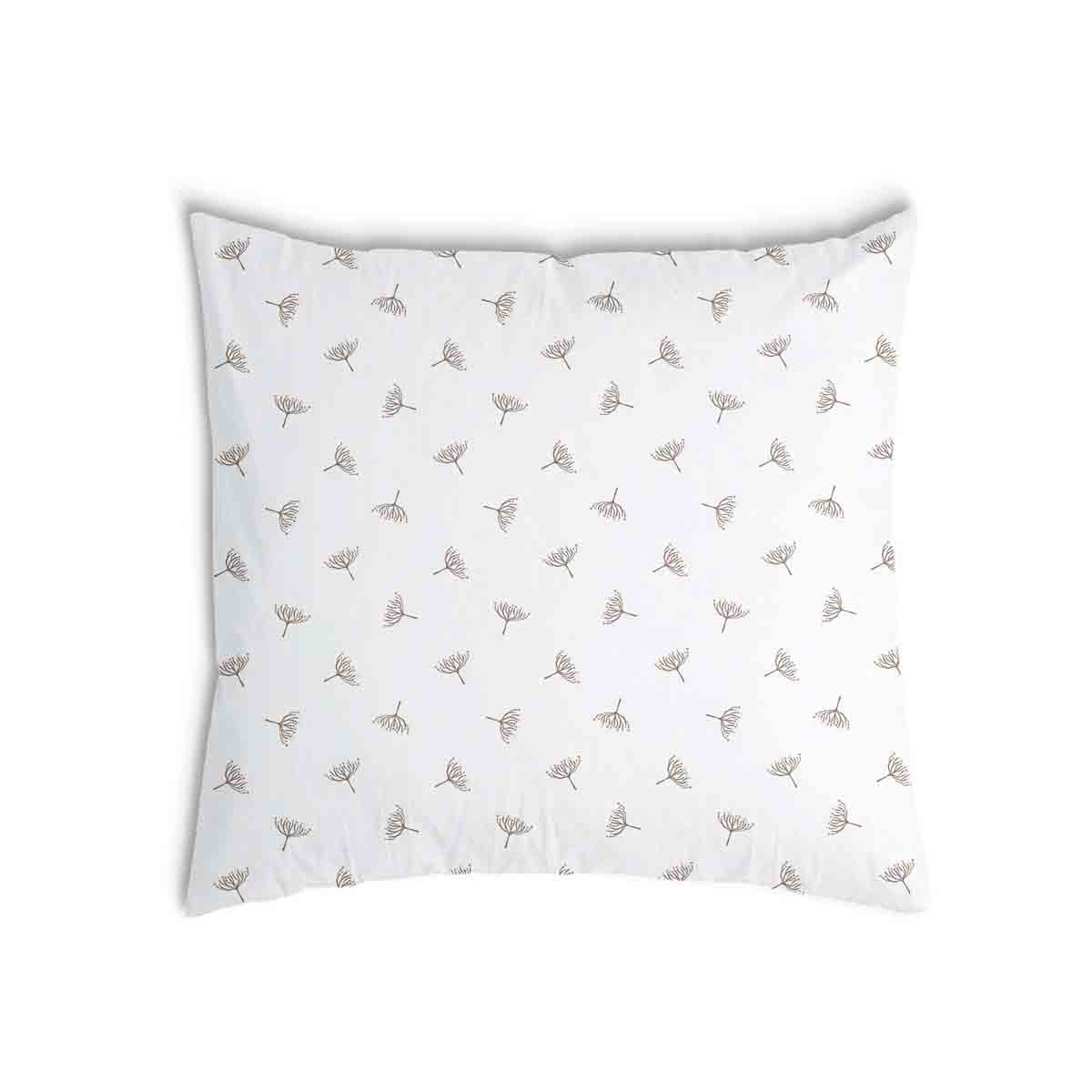Coussin de santé blanc avec petites branches de gui
