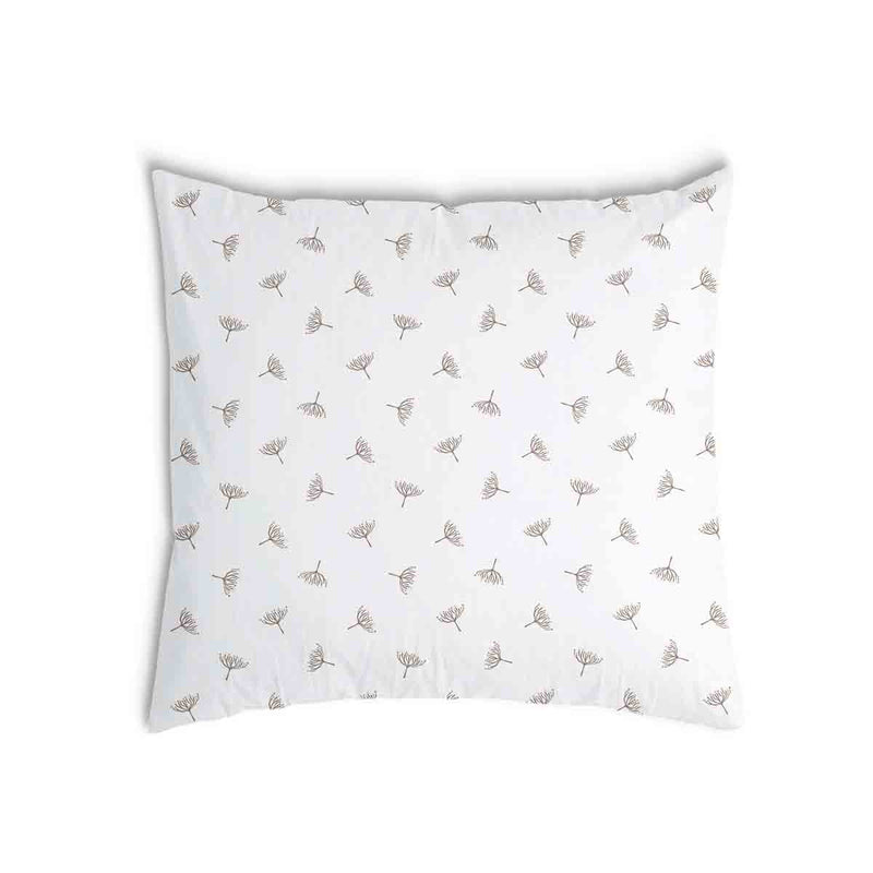 Health pillow white with small mistletoe sprigs