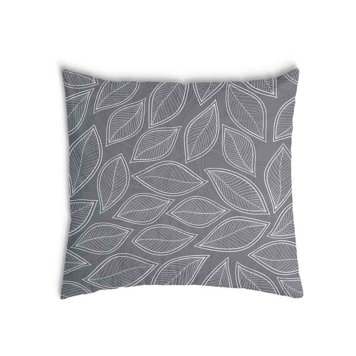 Health pillow gray with white palm leaves