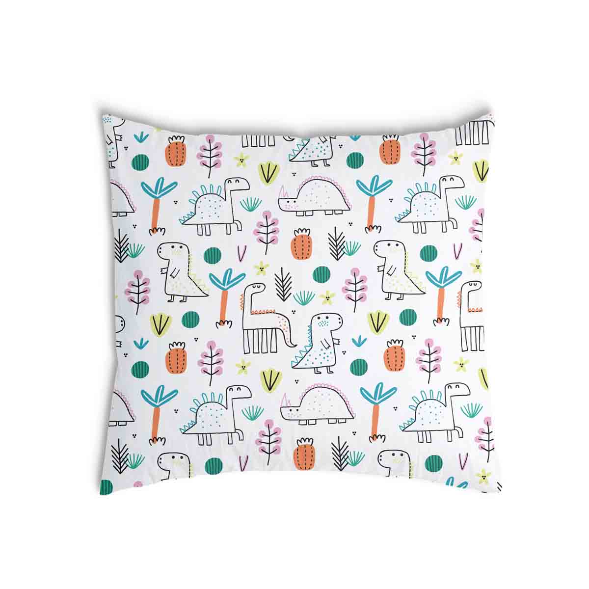 Coussin de santé avec des dinos colorés