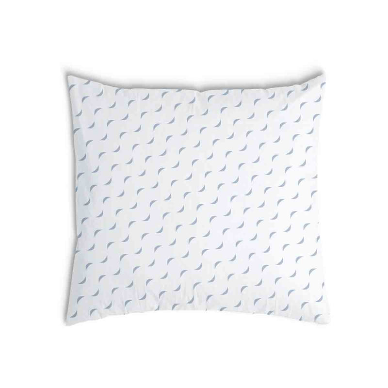 Health pillow white with blue waves