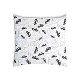 Health pillows with black cars