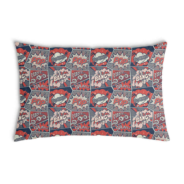 Health Pillow Red with Comic