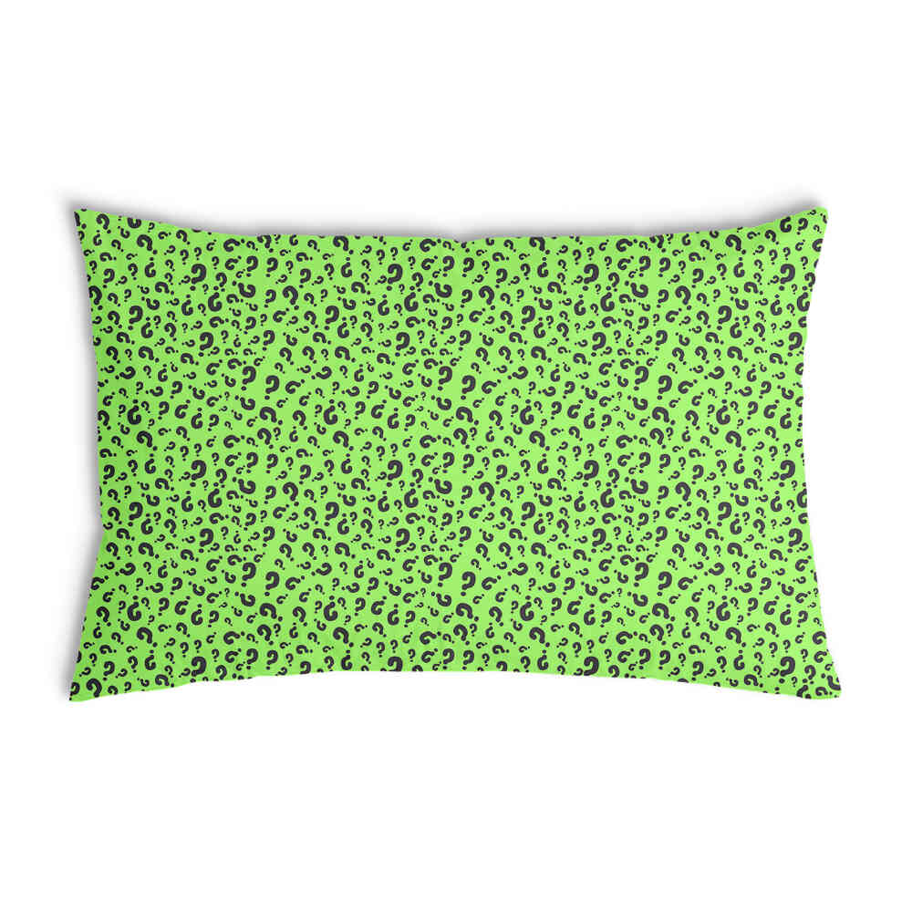 Health Pillow Light Green with Question Mark