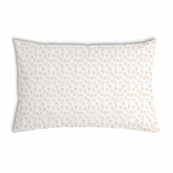 Health pillow with orange circles