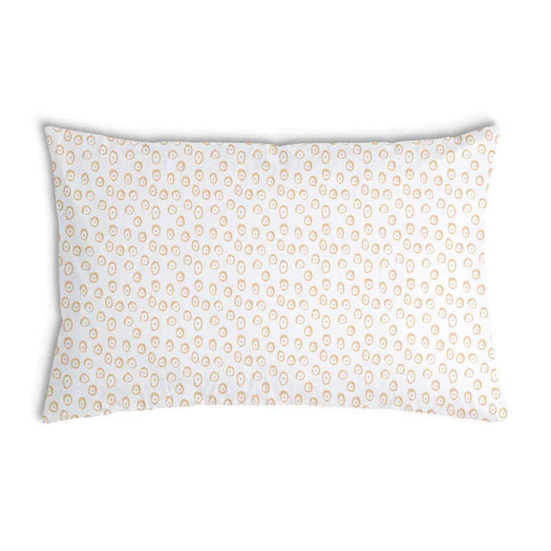 Health pillow with orange circles