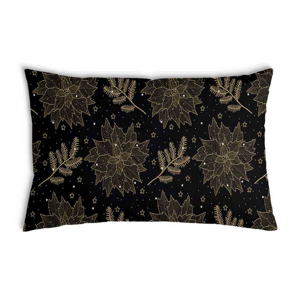 Health pillow, black, Christmas star
