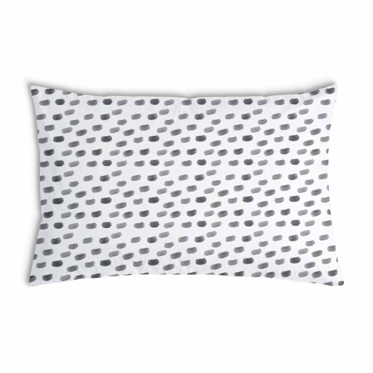 Health pillow white with gray dots
