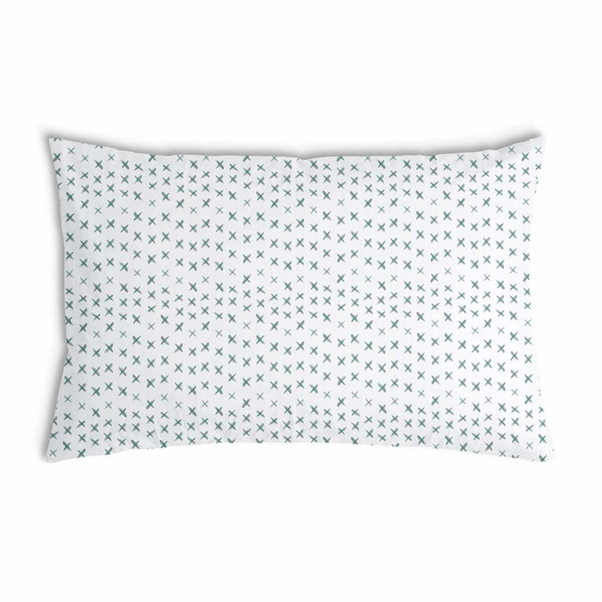 Coussin de santé blanc avec croix vertes