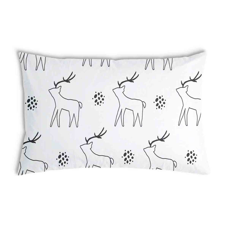 White health pillow with deer