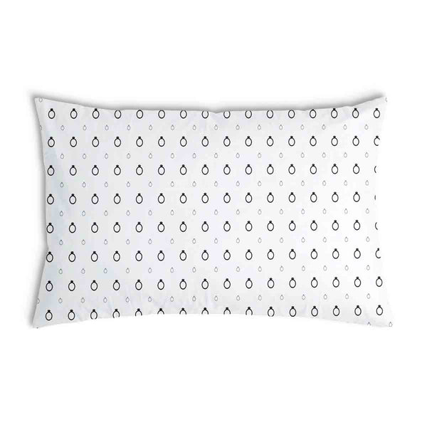 Health Pillow White with Engagement Rings