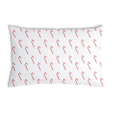 Health Pillow White with Candy Canes