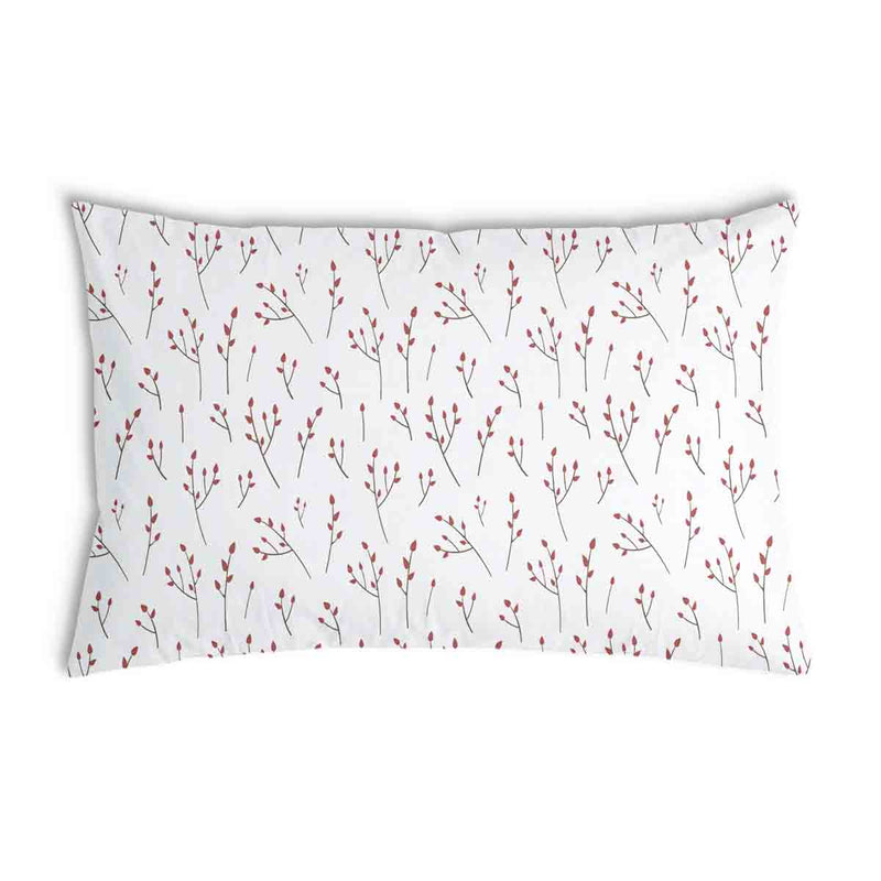 Health pillow white with delicate roses