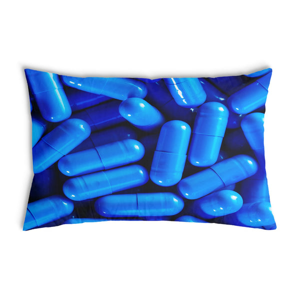 Health pillows, blue tablets.