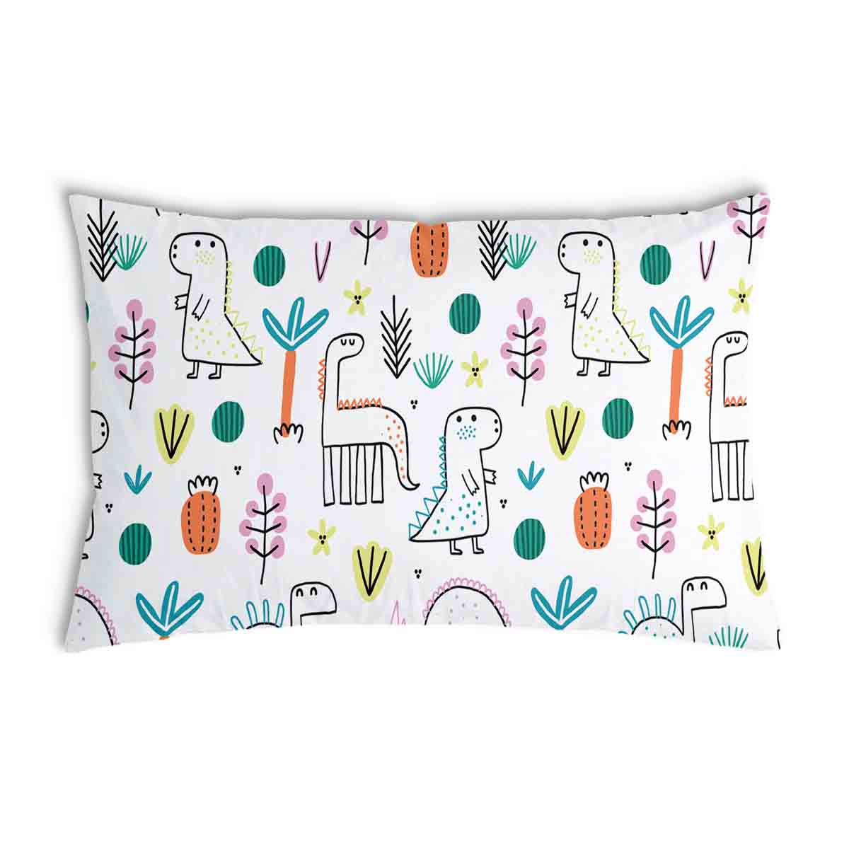 Coussin de santé avec des dinos colorés