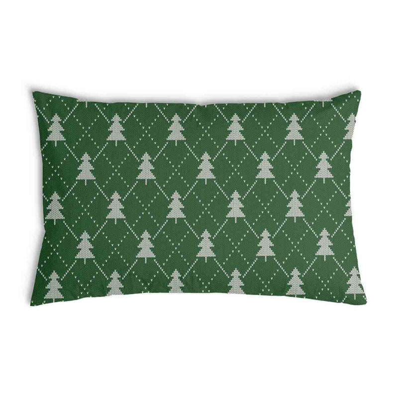 Green health pillow with fir trees
