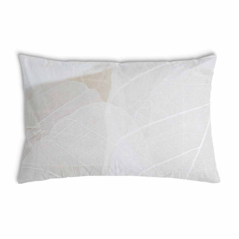 Health pillow, grey with white pattern.