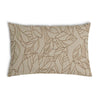 Health pillow beige with leaf pattern black