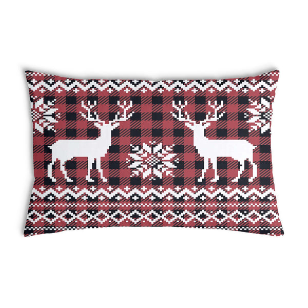 Health pillow with reindeer pattern