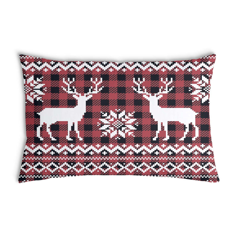 Health pillow with reindeer pattern