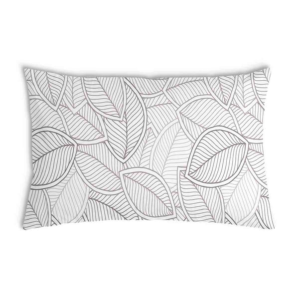 Health pillow with grey palm leaves