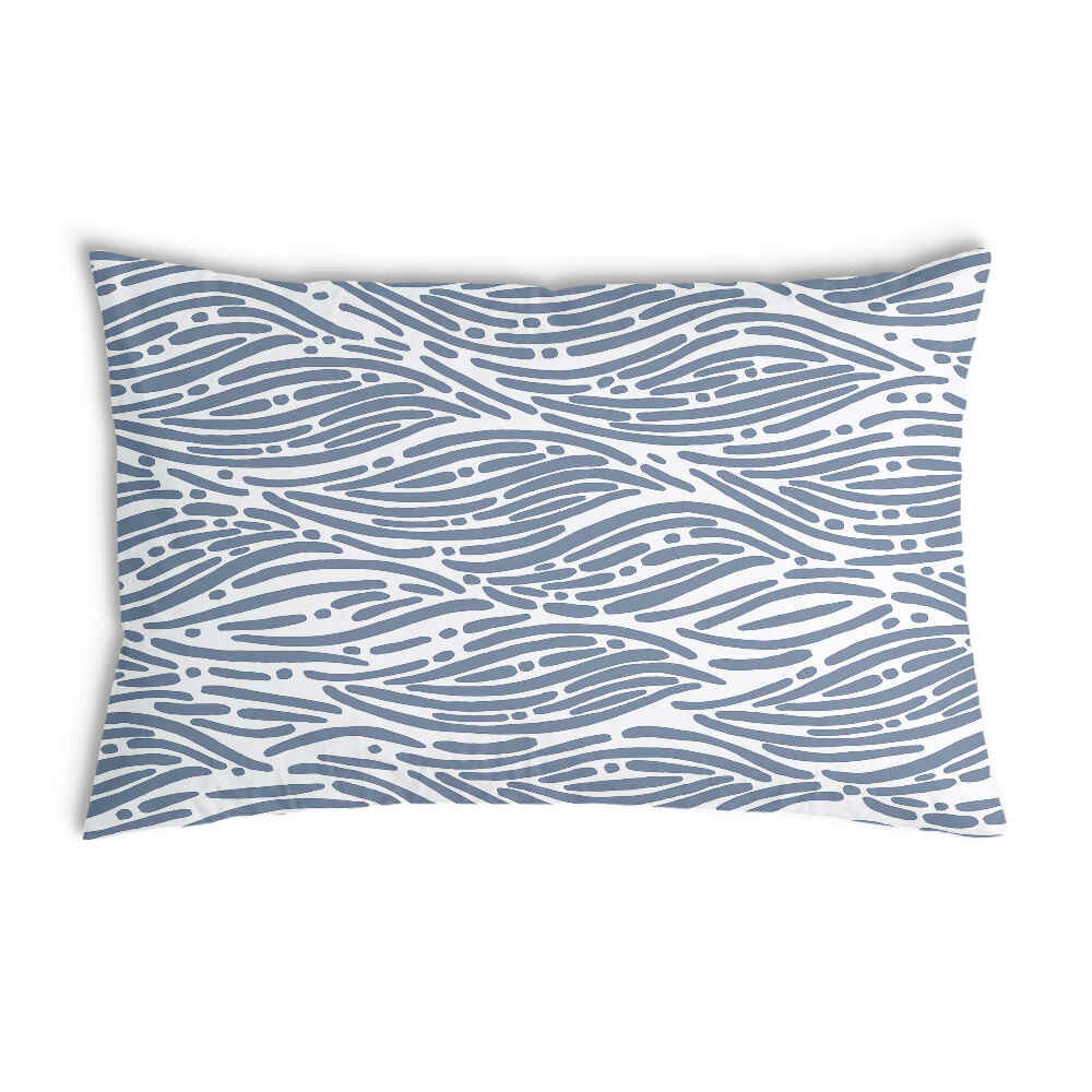 Health pillow wavy pattern blue