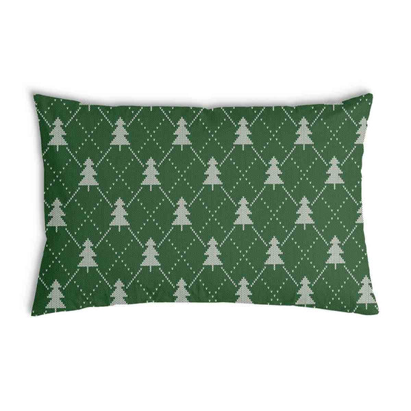 Green health pillow with fir trees