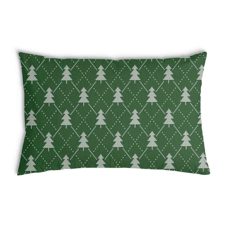 Green health pillow with fir trees