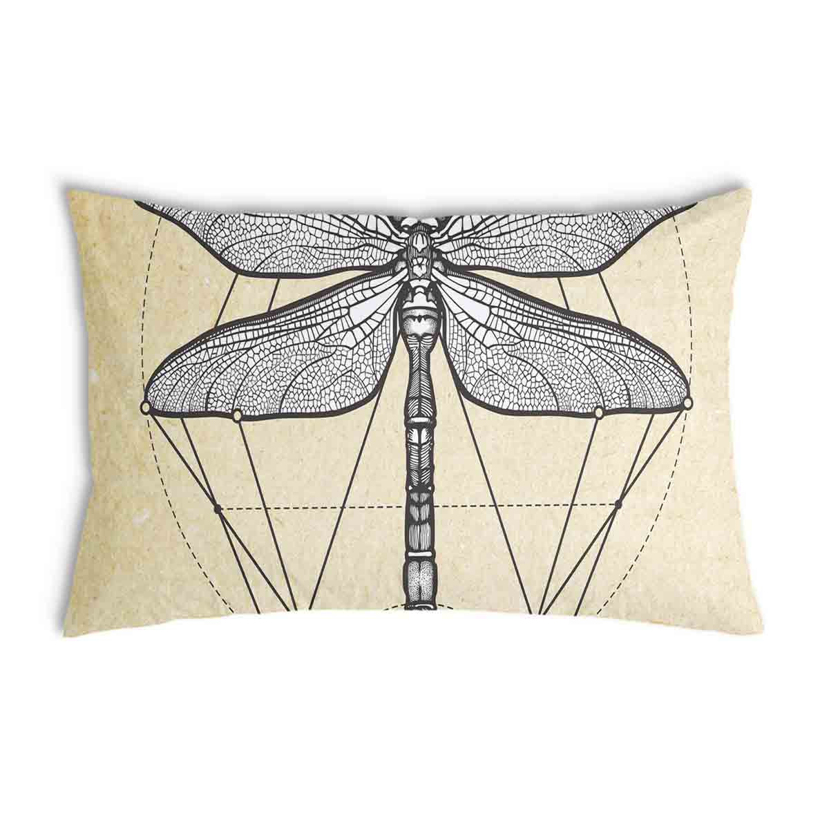 Health Pillow Yellow with Dragonfly