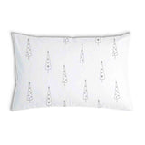 Health pillow white with gray fir trees