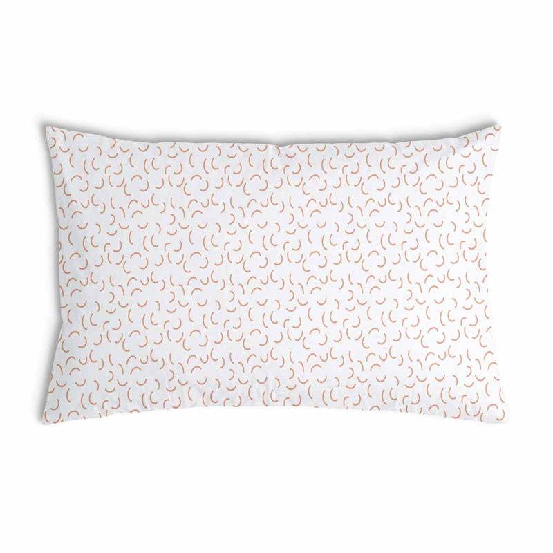 Health pillow, white with semicircles
