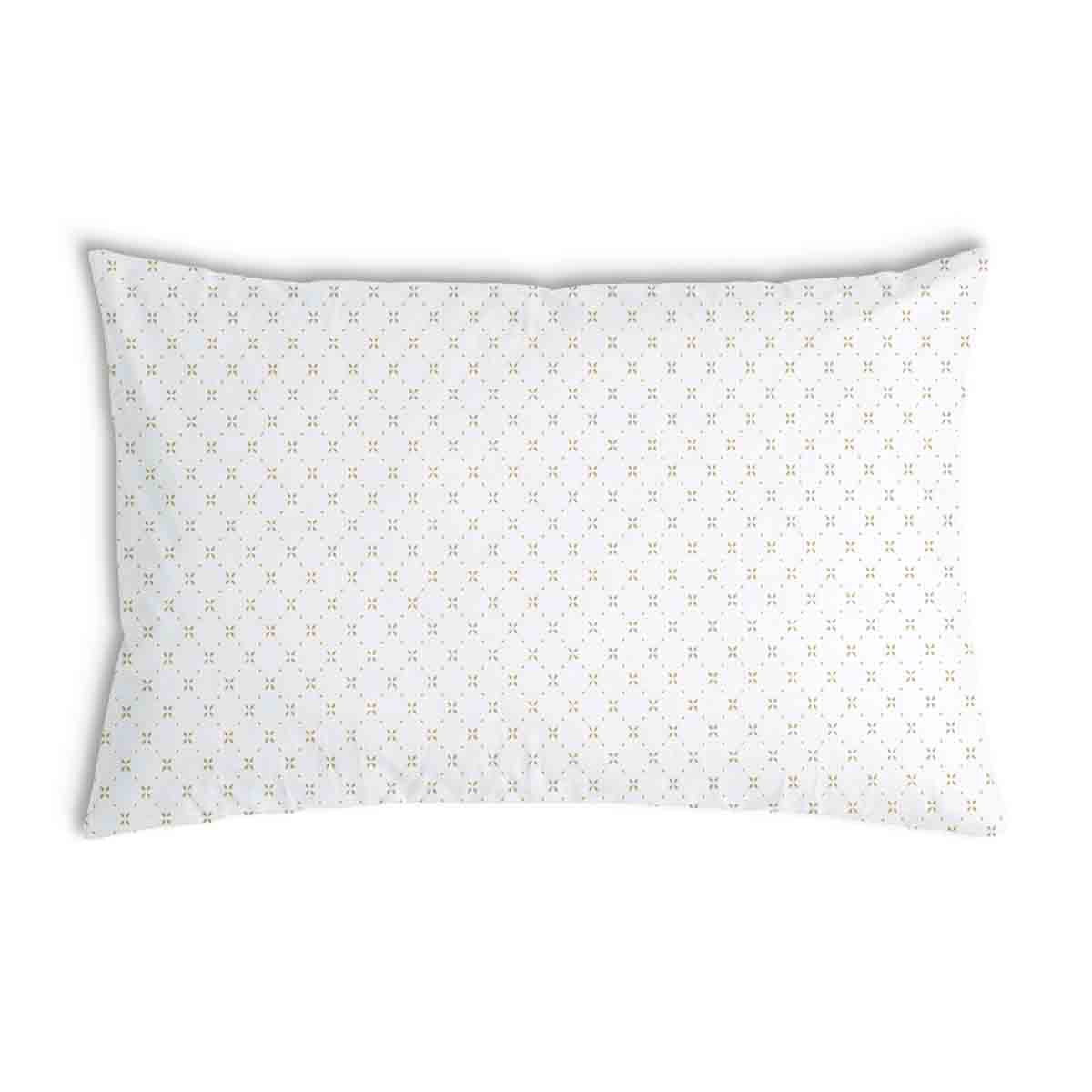 Health Pillow White Floral Pattern